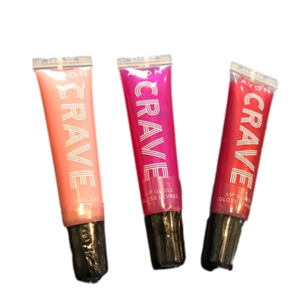 New Avon 3 Pack Crave Lip Gloss